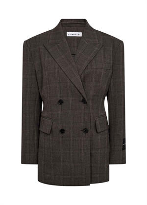 Waist fit check blazer Mocca HAUTE L'AMITIÈ